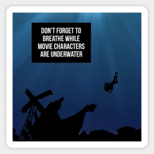 Underwater Movie Character Sticker